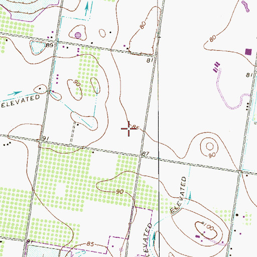 Topographic Map of Monte Cristo Elementary School, TX