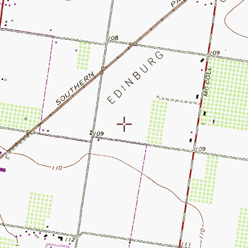Topographic Map of Gonzales Elementary School, TX