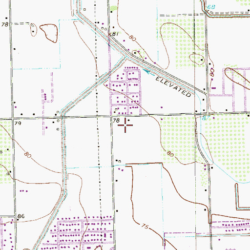 Topographic Map of Cleckler / Heald Elementary School, TX