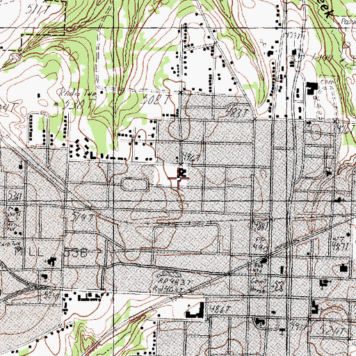Topographic Map of R C Fisher Campus, TX