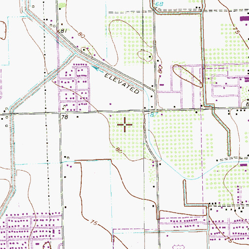 Topographic Map of Beatriz G Garza Intermediate School, TX