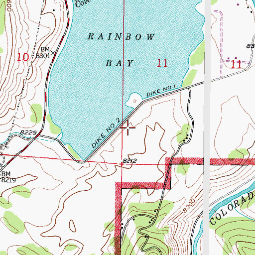 Topographic Map of Granby Dikes Number 1, 2, and 4 Dam, CO