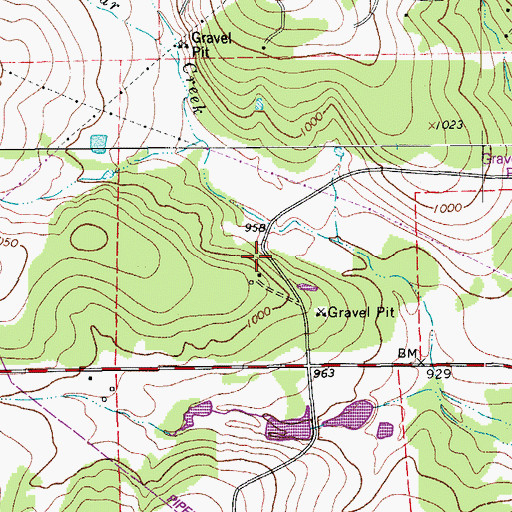 Topographic Map of Dahlstrom Intermediate School, TX