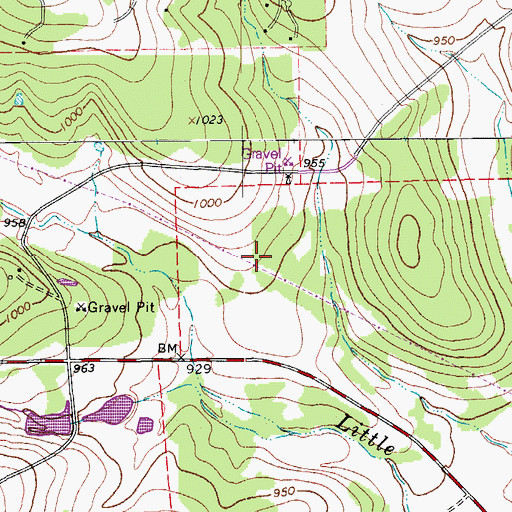 Topographic Map of Hays Alternative Impact Center, TX