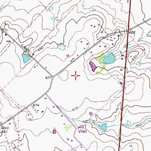 Topographic Map of San Marcos High School, TX