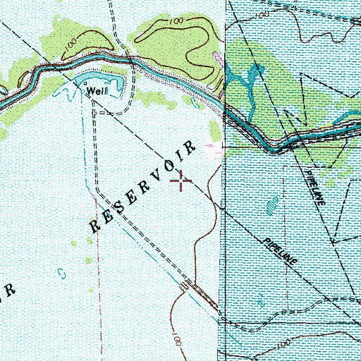 Topographic Map of Rodger and Ellen Beck Junior High School, TX