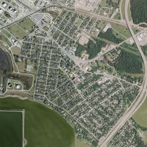 Aerial/Satellite Image of San Jacinto Elementary School, TX