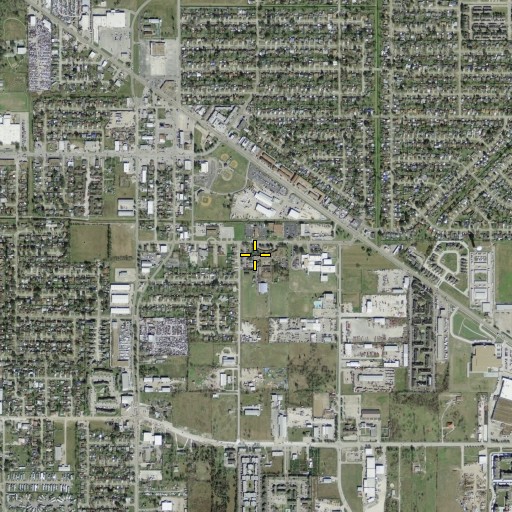 Aerial/Satellite Image of San Jacinto Intermediate School, TX