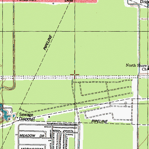 Topographic Map of Purple Sage Elementary School, TX