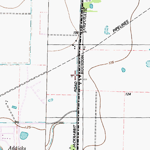 Topographic Map of Owens Elementary School, TX