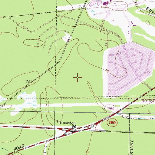Topographic Map of Pineforest Elementary School, TX