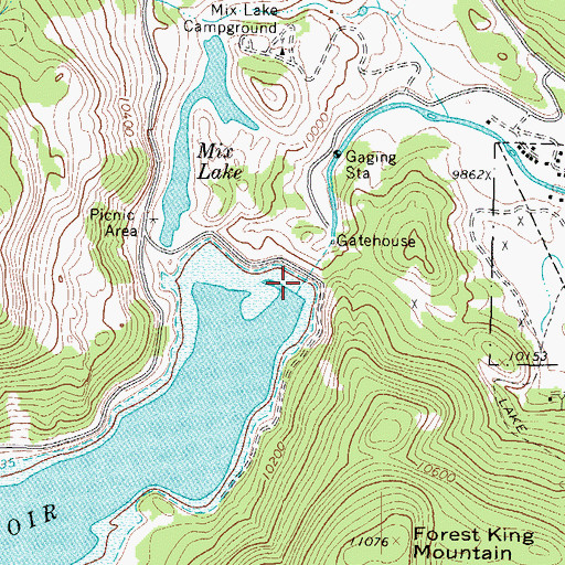 Topographic Map of Platoro Dam, CO