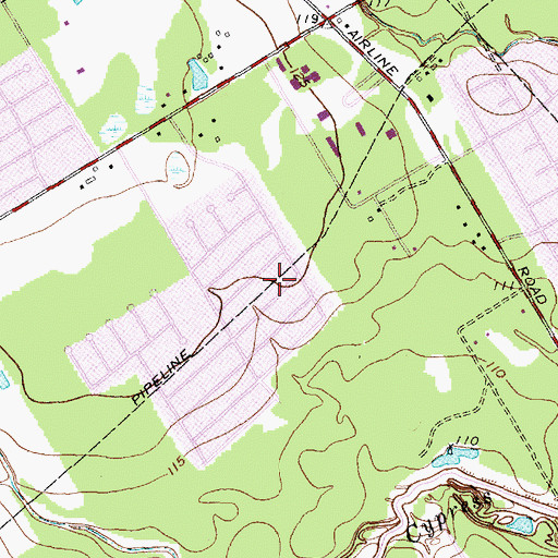 Topographic Map of Mittelstadt Elementary School, TX