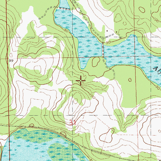Topographic Map of J R Alford Greenway, FL