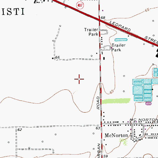 Topographic Map of Tuloso - Midway Intermediate School, TX