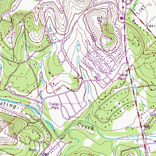Topographic Map of Nimitz Elementary School, TX
