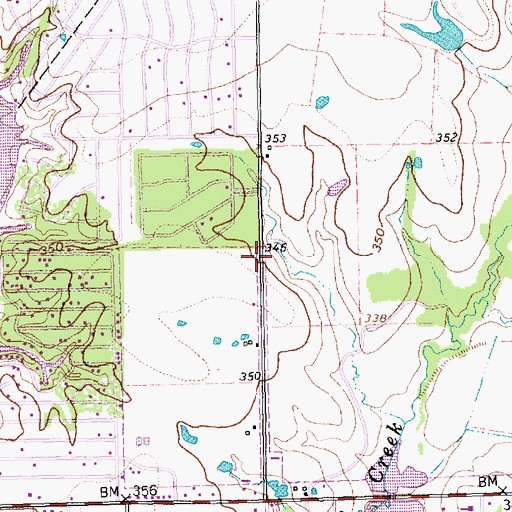 Topographic Map of Lakeview Elementary School, TX