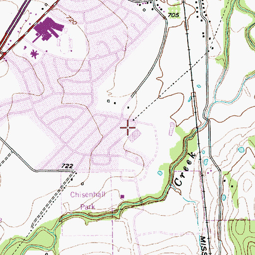 Topographic Map of Norwood Elementary School, TX