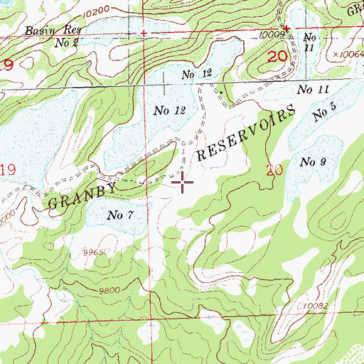 Topographic Map of Granby Number 6 Dam, CO