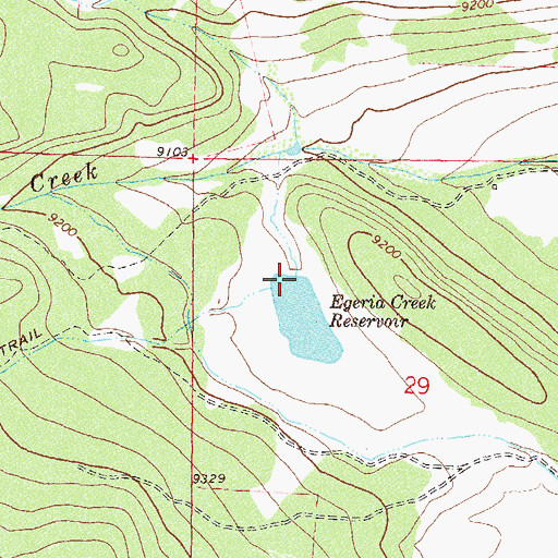 Topographic Map of Egeria Dam, CO