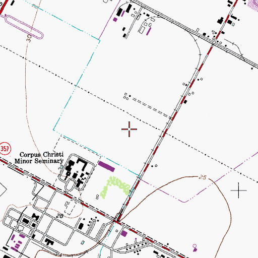 Topographic Map of Galvan Elementary School, TX