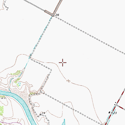 Topographic Map of Jones Elementary School, TX