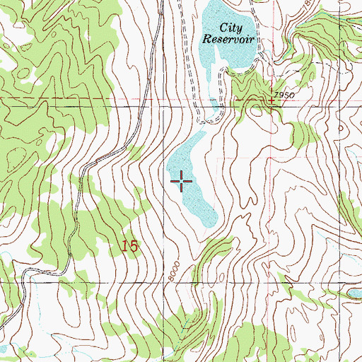 Topographic Map of Jones Reservoir Number 1, CO