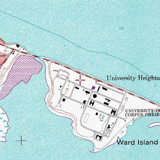Topographic Map of Corpus Christi Early Development Center, TX