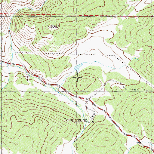 Topographic Map of Morris Dam, CO