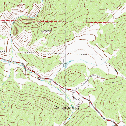 Topographic Map of Morris Reservoir, CO