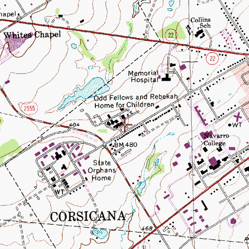Topographic Map of Alpha Learning Center, TX