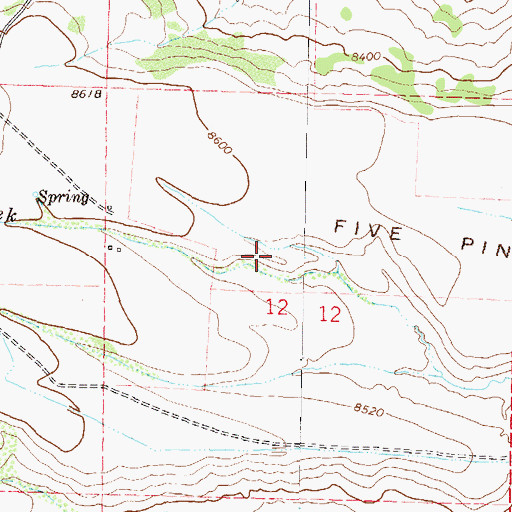 Topographic Map of Newton Gulch Reservoir, CO
