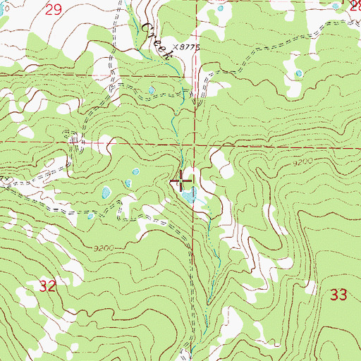 Topographic Map of Noble Dam, CO