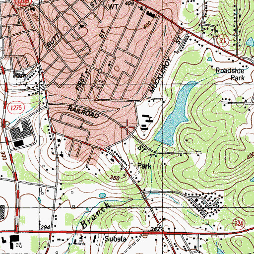 Topographic Map of Carpenter Elementary School, TX