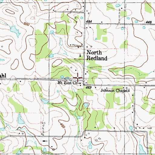 Topographic Map of Central Heights Elementary School, TX