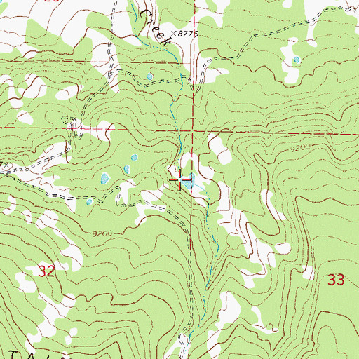 Topographic Map of Noble Reservoir, CO