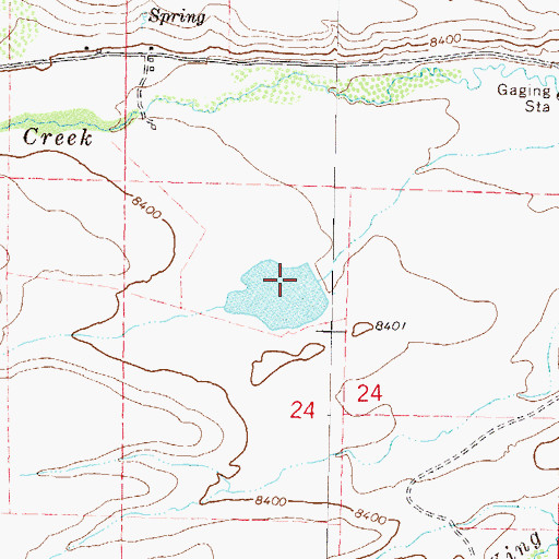 Topographic Map of Roberta Dam, CO