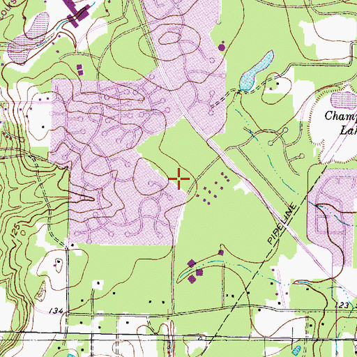 Topographic Map of Sam Hailey Elementary School, TX
