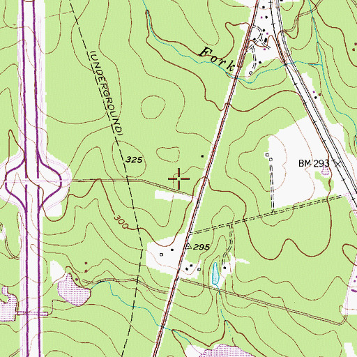 Topographic Map of Willis High School, TX