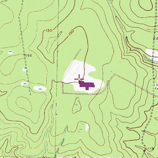 Topographic Map of McCullough Junior High School, TX