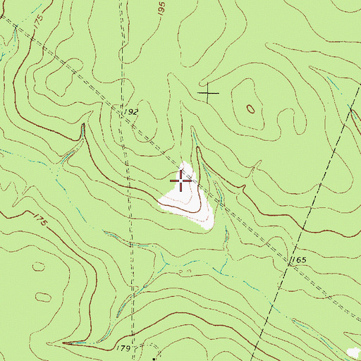 Topographic Map of Mitchell Intermediate School, TX