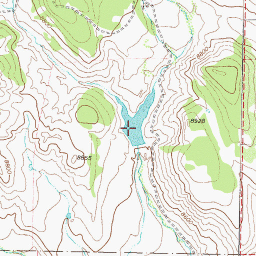 Topographic Map of Toponas Rock Number 2 Dam, CO