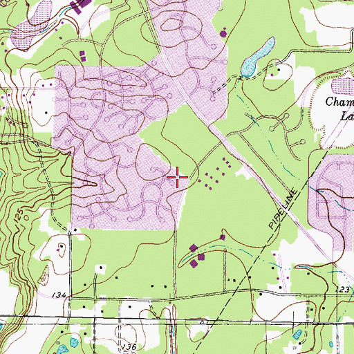 Topographic Map of Neal Knox Seventh Grade Center, TX