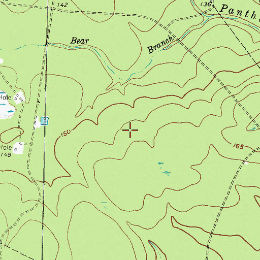 Topographic Map of Collins Intermediate School, TX