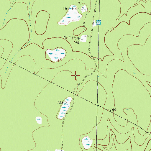 Topographic Map of David Elementary School, TX