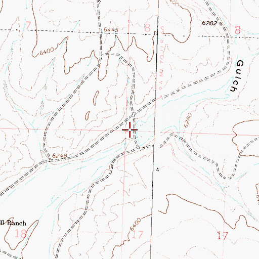 Topographic Map of Culverwell Dam, CO