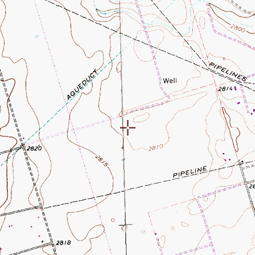 Topographic Map of Santa Rita Elementary School, TX