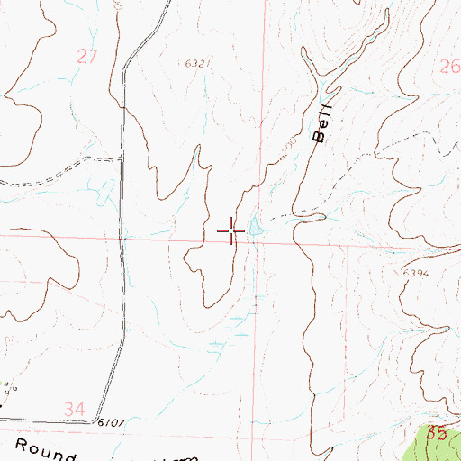 Topographic Map of Ellgen Dam, CO