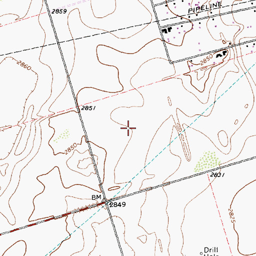 Topographic Map of Barney Greathouse School, TX