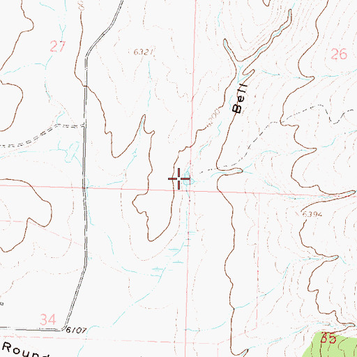 Topographic Map of Ellgen Reservoir, CO